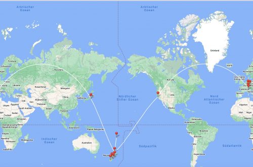 Planning RTW Tour 2024 Planung der Weltreise 2024