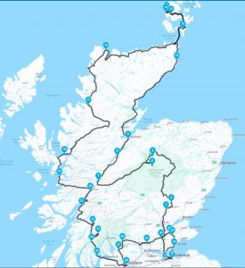 Round trip through Scotland 2024 - route planning