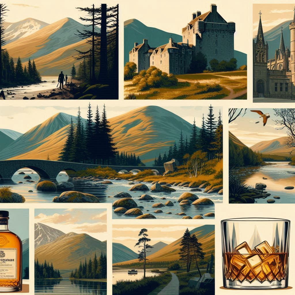 cairngorms collage